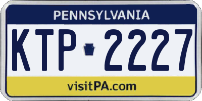 PA license plate KTP2227