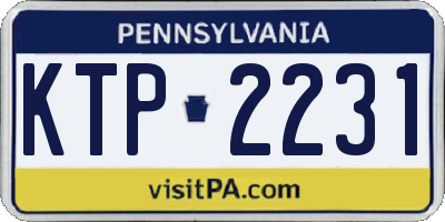 PA license plate KTP2231