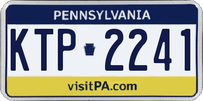 PA license plate KTP2241