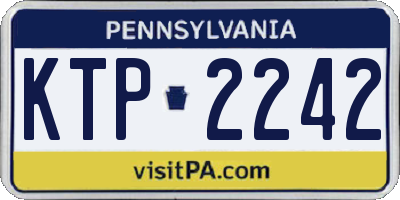 PA license plate KTP2242