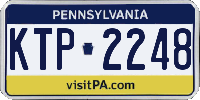 PA license plate KTP2248