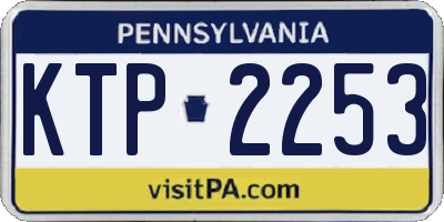 PA license plate KTP2253