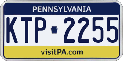 PA license plate KTP2255