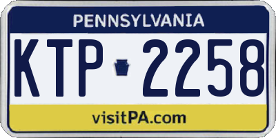 PA license plate KTP2258