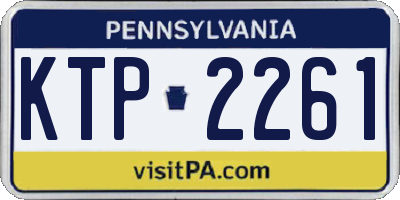 PA license plate KTP2261