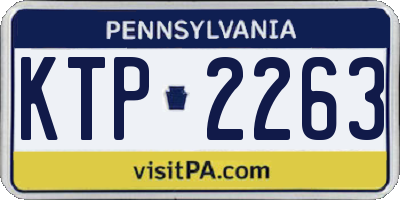 PA license plate KTP2263