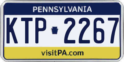 PA license plate KTP2267
