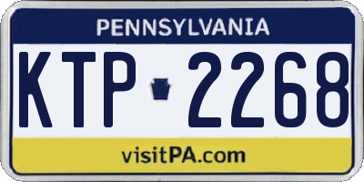 PA license plate KTP2268