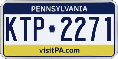 PA license plate KTP2271