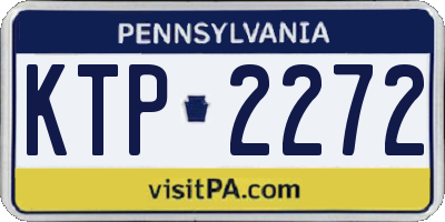 PA license plate KTP2272