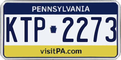 PA license plate KTP2273