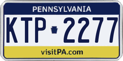 PA license plate KTP2277