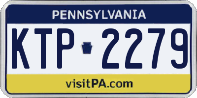 PA license plate KTP2279