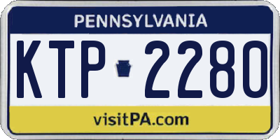 PA license plate KTP2280