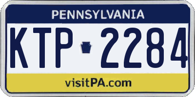 PA license plate KTP2284