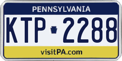 PA license plate KTP2288