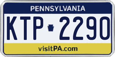 PA license plate KTP2290