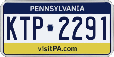 PA license plate KTP2291