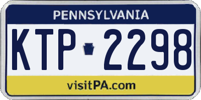 PA license plate KTP2298