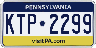 PA license plate KTP2299