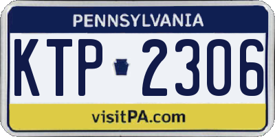 PA license plate KTP2306