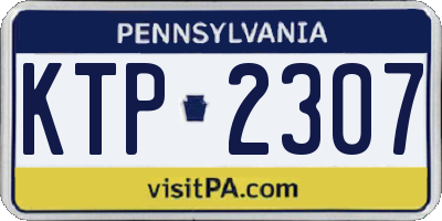 PA license plate KTP2307