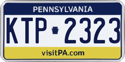 PA license plate KTP2323