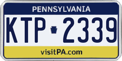 PA license plate KTP2339