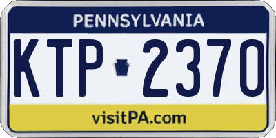 PA license plate KTP2370