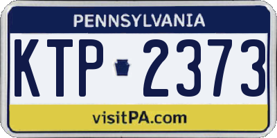 PA license plate KTP2373