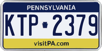 PA license plate KTP2379