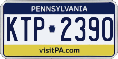 PA license plate KTP2390