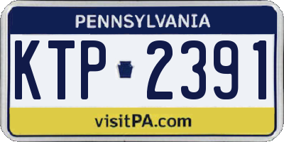 PA license plate KTP2391