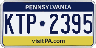 PA license plate KTP2395