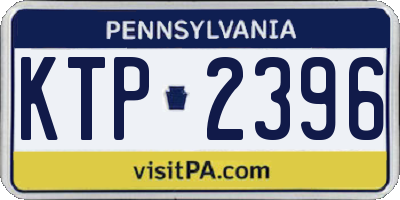 PA license plate KTP2396