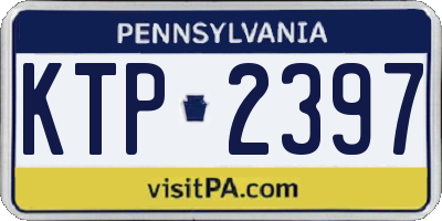 PA license plate KTP2397
