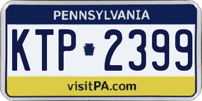 PA license plate KTP2399