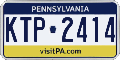 PA license plate KTP2414