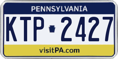 PA license plate KTP2427