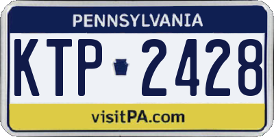PA license plate KTP2428