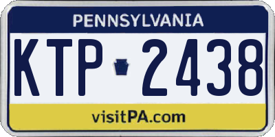 PA license plate KTP2438