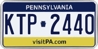 PA license plate KTP2440