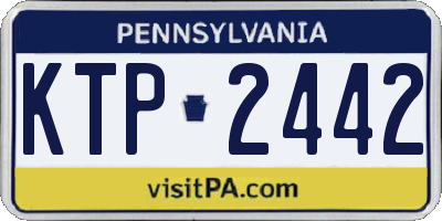 PA license plate KTP2442