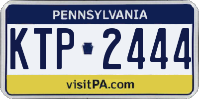 PA license plate KTP2444