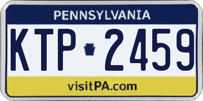 PA license plate KTP2459