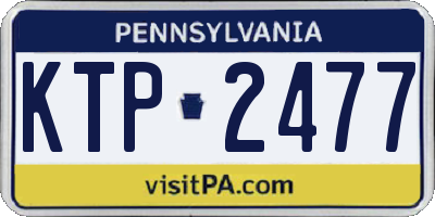PA license plate KTP2477