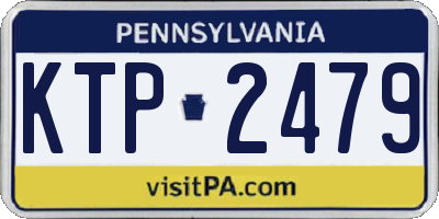 PA license plate KTP2479