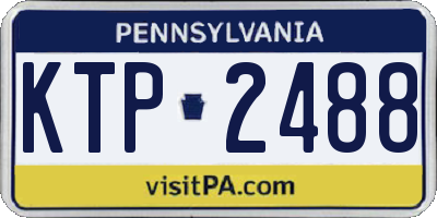 PA license plate KTP2488