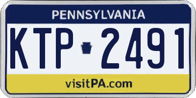 PA license plate KTP2491