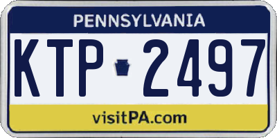 PA license plate KTP2497